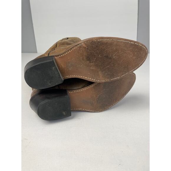 Cowboy Boots Men 9.5D Brown Western Leather Rustic Rodeo Country Americana Ranch main image 5